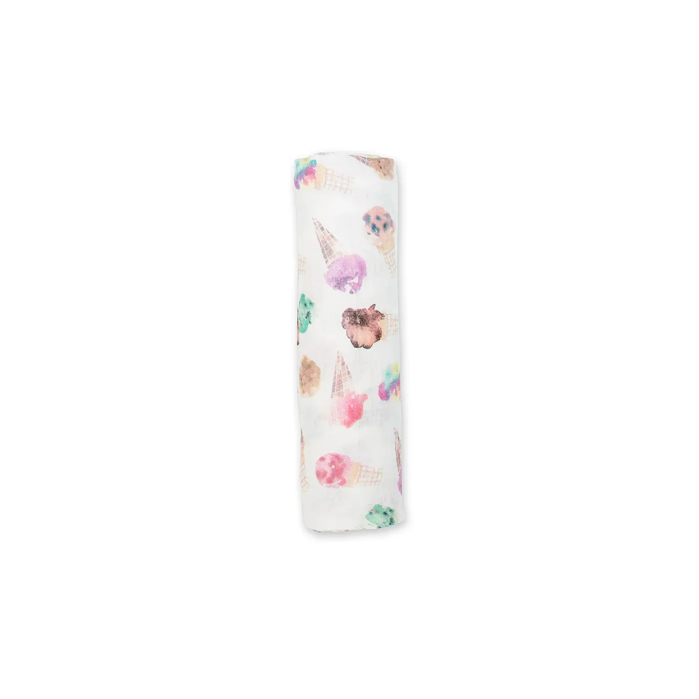 Bamboo Muslin Swaddle - Ice Cream | Lulujo