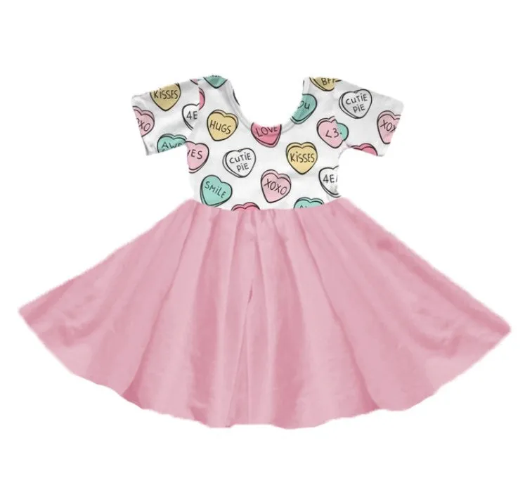 CANDY HEARTS TWIRLY DRESS