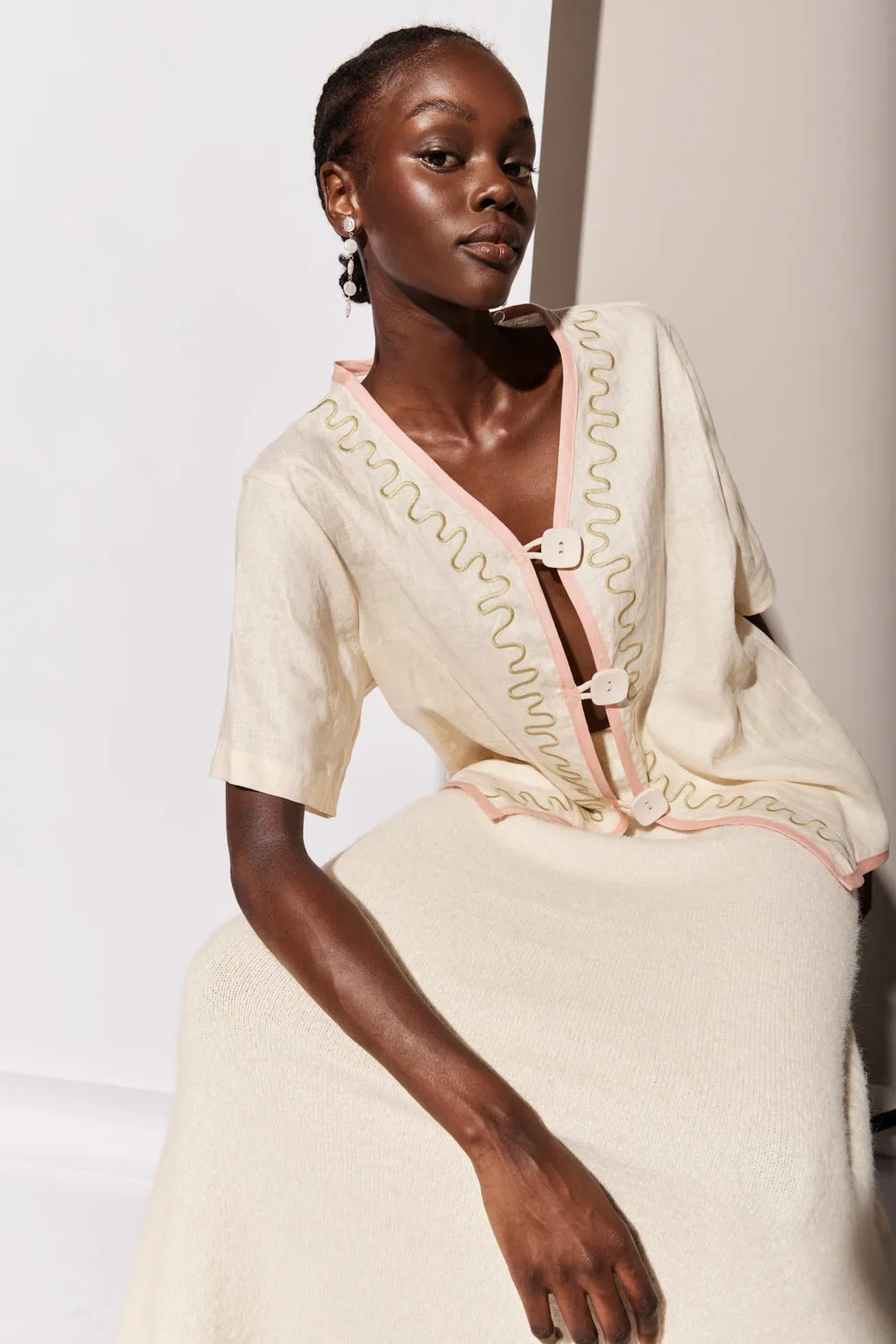 Cultivate Linen Shirt Swirl